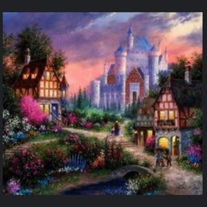 Enchanted Castle 500pc Jigsaw Puzzle by Dennis Lewan.